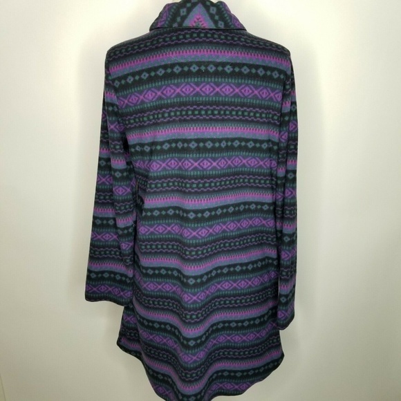 LAUREN Ralph Lauren Fleece  Printed Sleepshirt - Picture 3 of 6